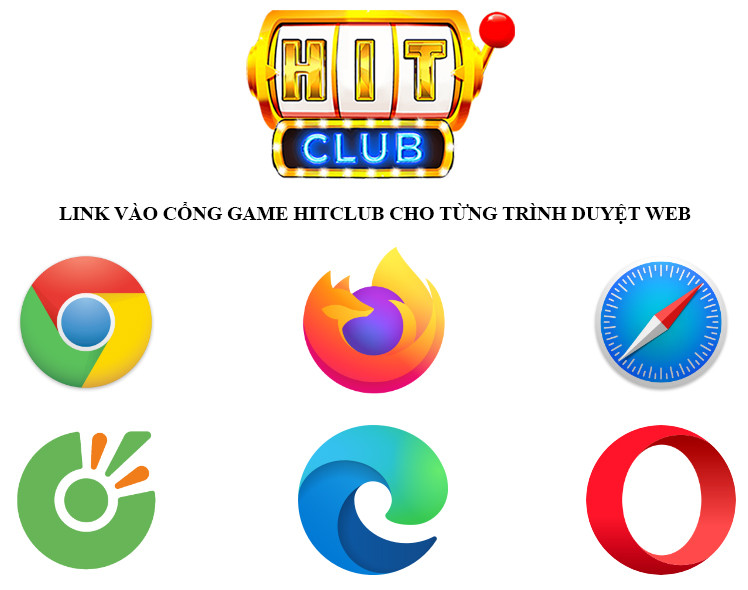 Link vào cổng game Hitclub qua nhà mạng cho từng trình duyệt website